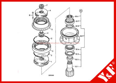 kupować High Precision Jcb Js220 Track Excavator Gearbox Assembly Long Life online manufacture