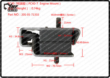 kupować Gumowe mocowanie silnika Komatsu, PC40 PC50 Gumowa poduszka silnika koparki 20S-01-71310 online manufacture