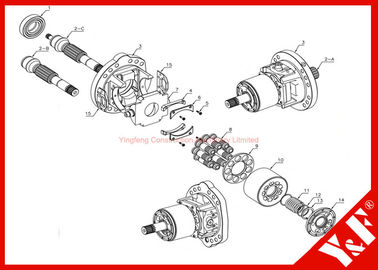 kupować Koparki hydrauliczne Komatsu do HPV35 / 55 (Seria pomp tłokowych PC60 / 120/200 / 300-3 / 5 / PC400 / PC650) online manufacture