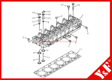 kupować Durable Head Cylinder Assy 6735-11-1821 Gasket 6731-11-1370 online manufacture