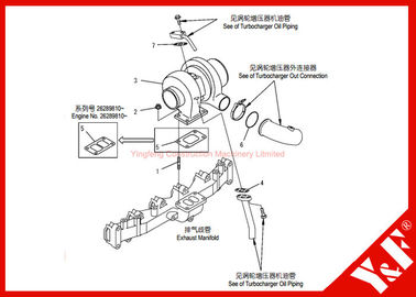 kupować Komatsu Excavator Parts PC200-7 6738-81-8091 Turbocharger 6D102 Engine online manufacture