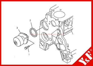 kupować 6D102 Engine Komatsu Excavator Parts PC200-7 6735-61-1502 Water Pump Assembly online manufacture