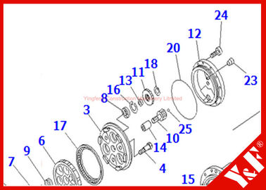 kupować BR210 BR200 Komatsu Excavator Parts , TZ263B1104-00 TZ263B1204-00 RV Gear Assy online manufacture
