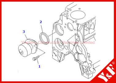 kupować Low Noise Excavator Parts Water Pump Assy 6735-61-1501 6735-61-1502 online manufacture