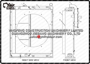 2364430  Heavy Equipment Radiators 320C Części do koparek Materiał aluminiowy