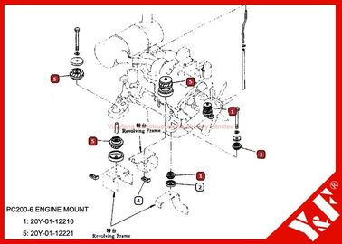 Komatsu Excavator Engine Mounting