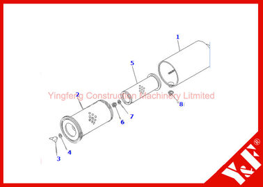 High Precision Excavator Spare Parts Engine Air Cleaner 6732 - 81 - 7210 600 - 181 - 6050 600 - 181 - 6540